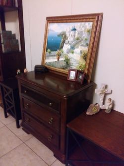 Vintage Accent 3Drawers Chest W32x D18x H32