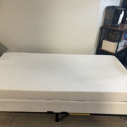 Twin Bed With Metal Box Spring And Metal Bed Frame