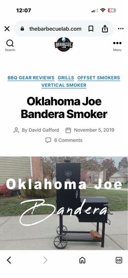 Oklahoma joes Bandera smoker