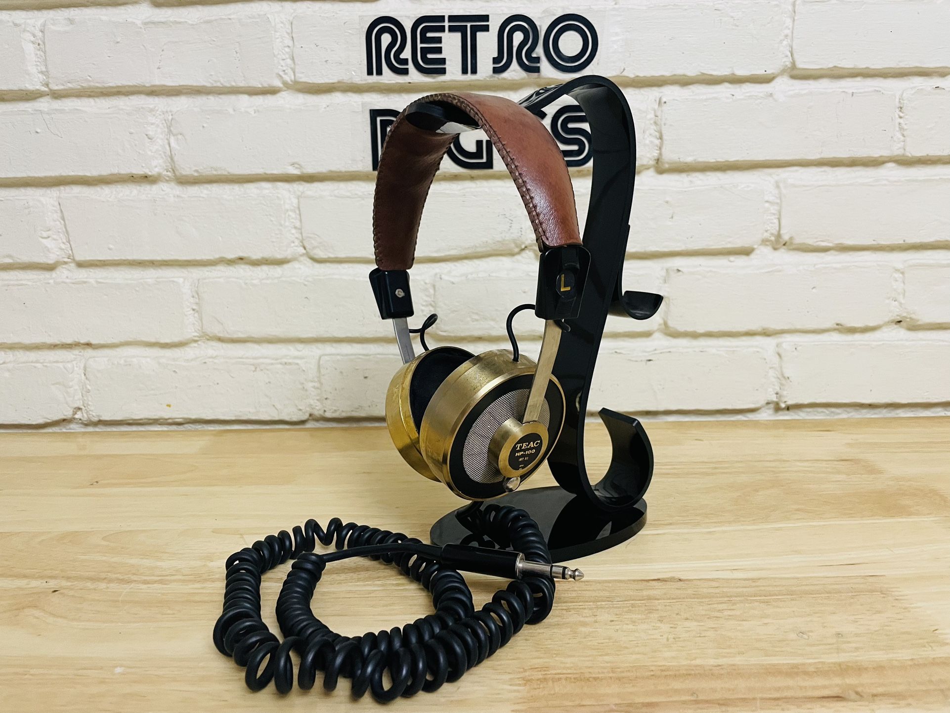 Vintage Teac HP-100 Stereo Headphones 