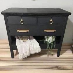 Revamped Old Dresser With Handmade Shelf