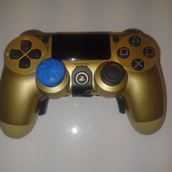 Gold Brand New Playstation Controller With Adapter $30