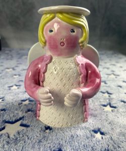Antique Hand Painted Angel Made in France