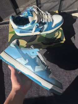 BAPE Sta Low Blue Camo Sneakers