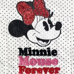 NWT Disney Minnie Mouse Polka dot Jean Jacket Women’s Large