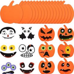 32 Pcs Halloween Pumpkin Craft Kit