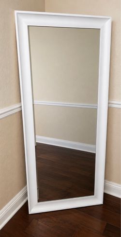 Full Length Floor Mirror White Frame