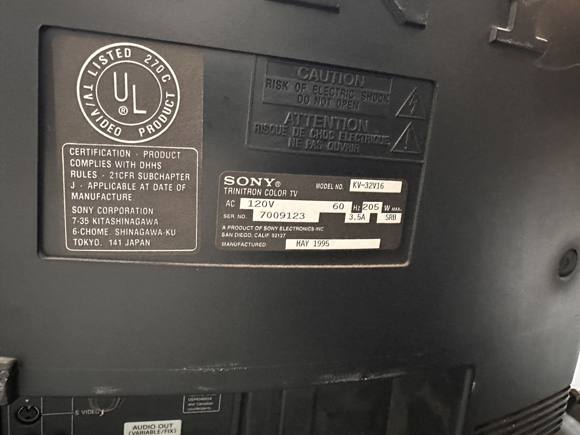 Sony Trinitron CRT Gaming TV