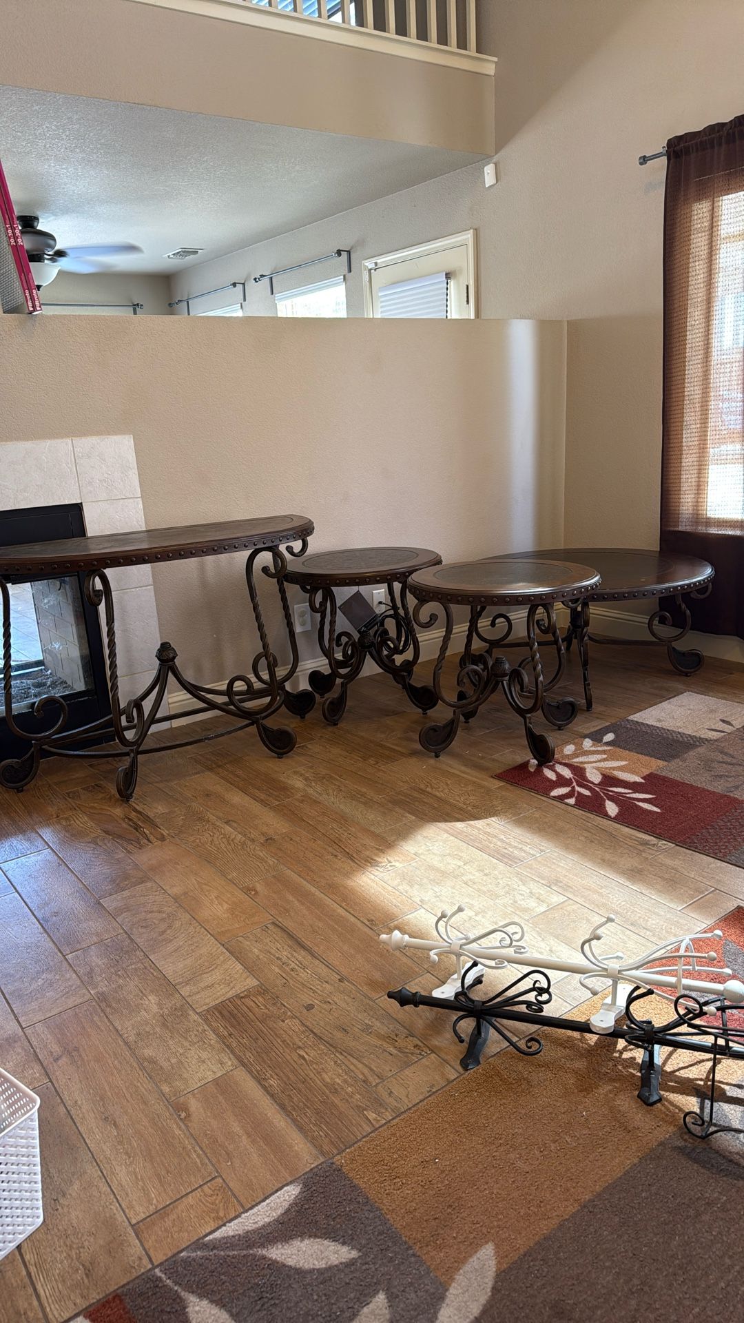 Sofa Table. 2 End Tables. And 1 Coffee Table