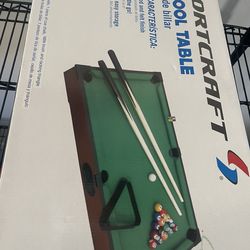 27” pool table