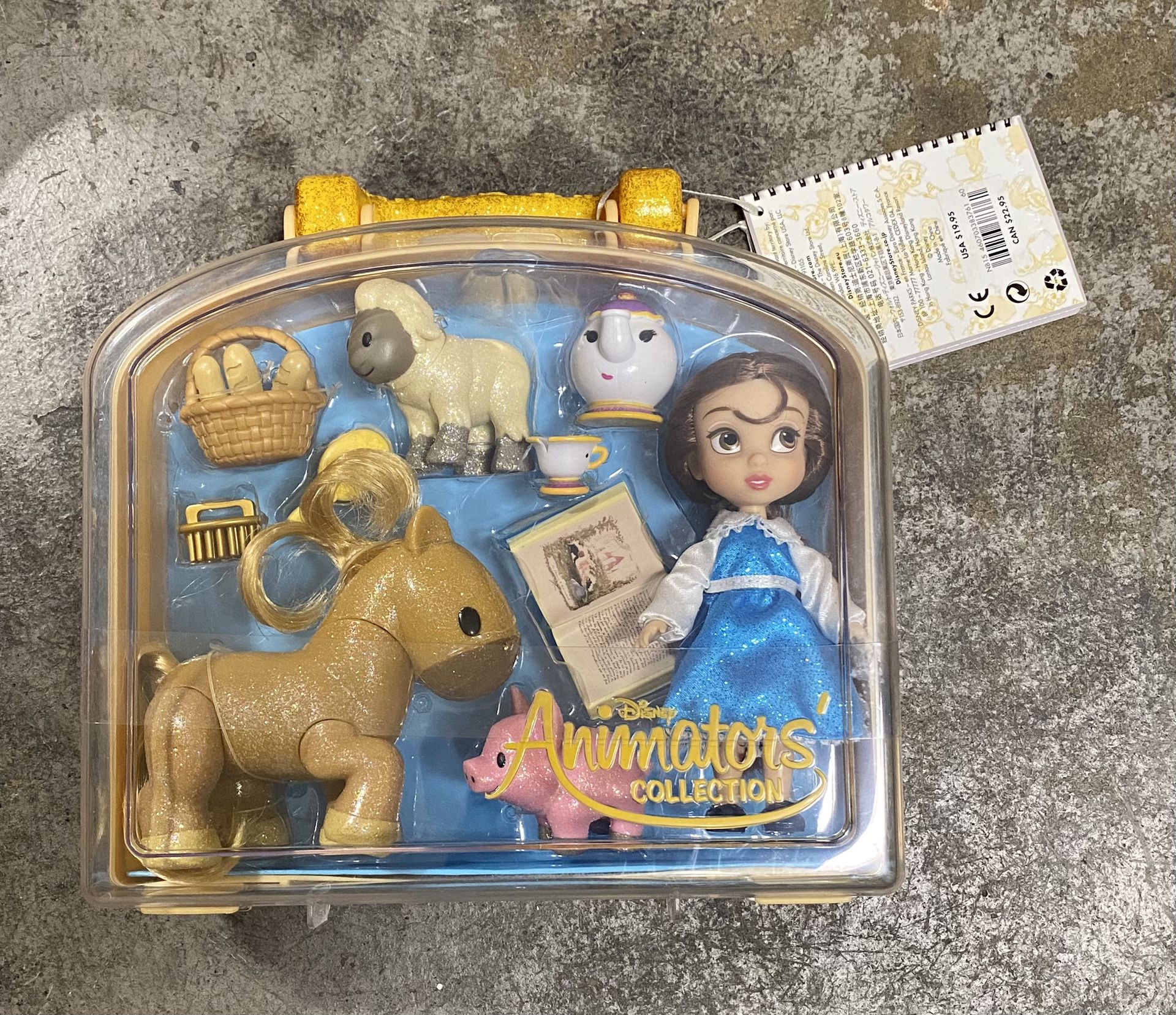 Disney Animators collection BELLA Mini Doll Playset