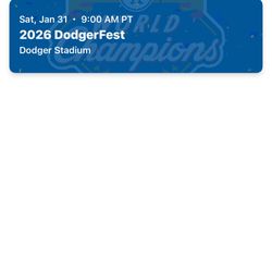 2026 DodgerFest 2 Tickets