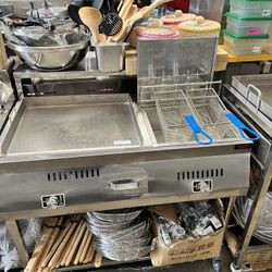 Plancha Nueva Con Fridora De Gas