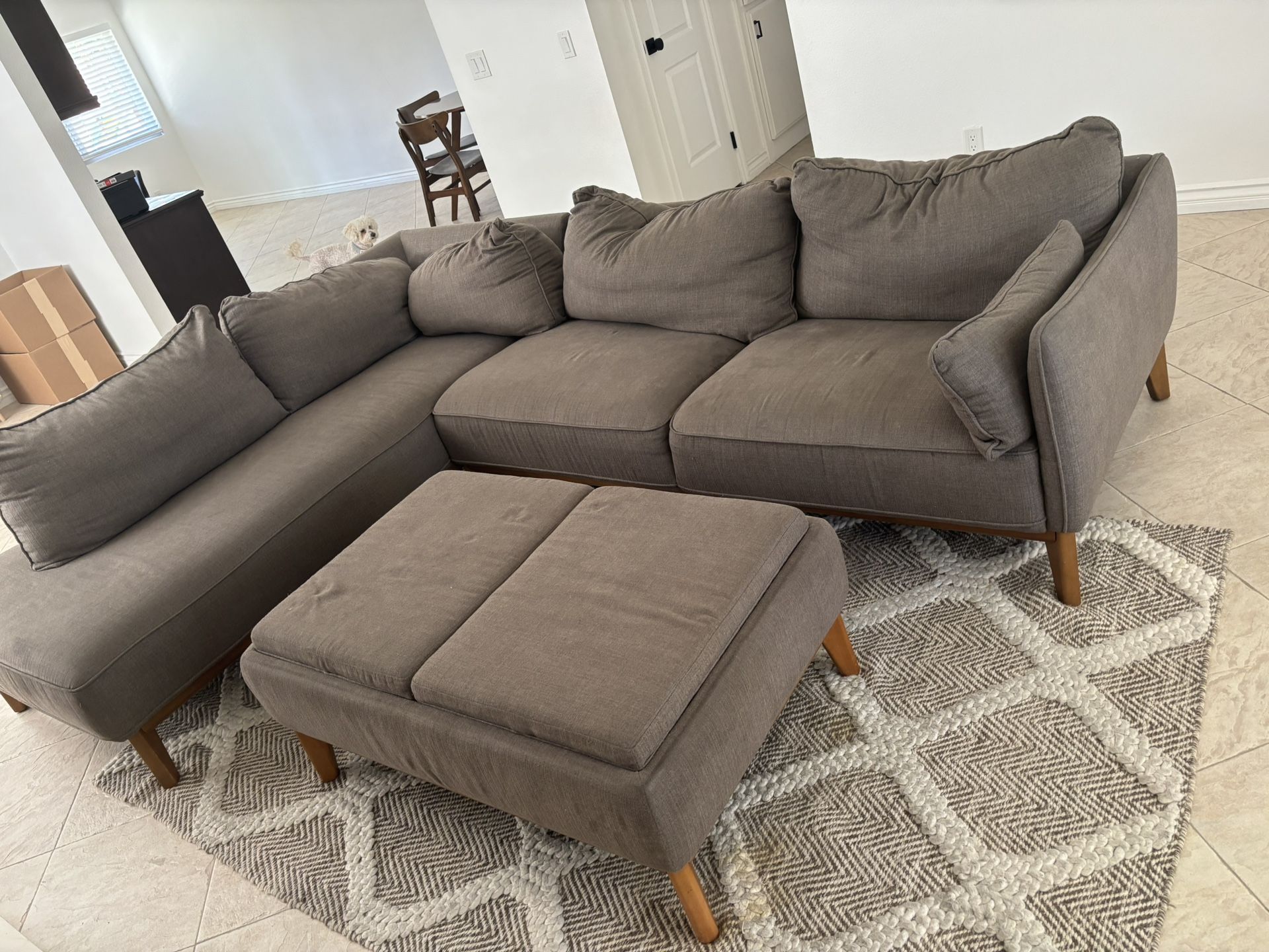 Couch With Ottoman