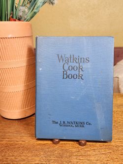 Vintage Watkins Spiral Bound 1938 Edition Cookbook