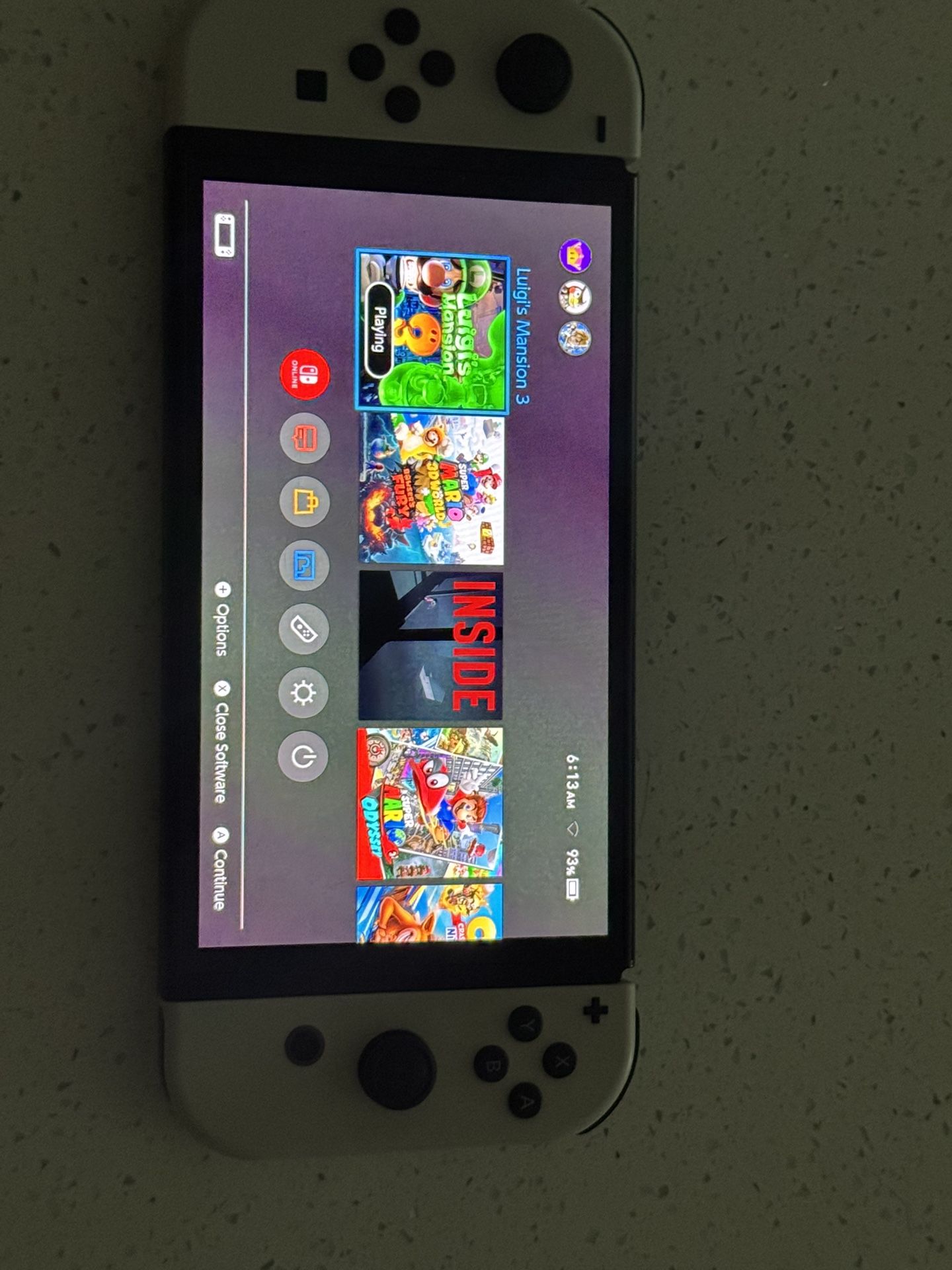nintendo switch no console