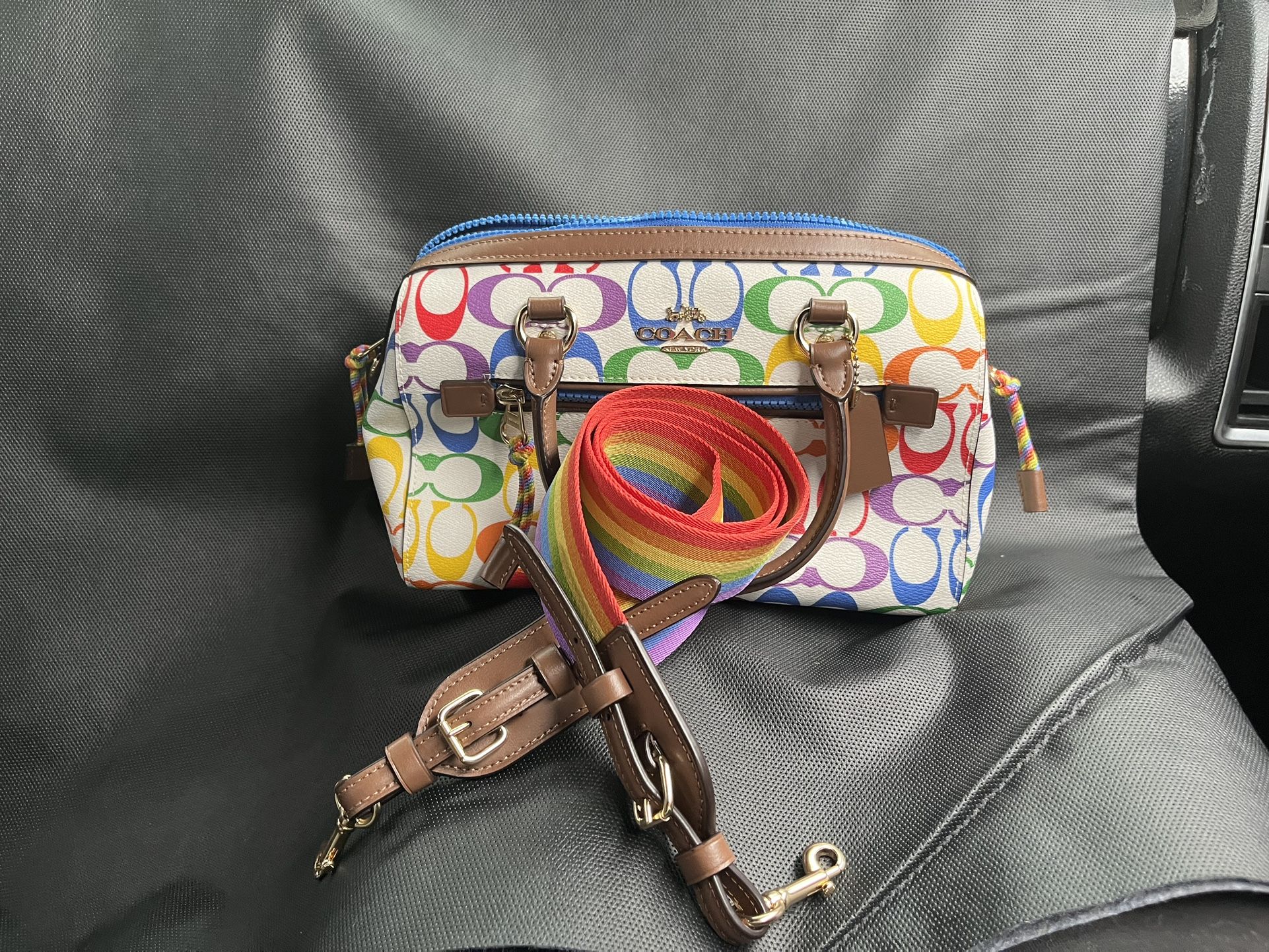 COACH  Rowan Rainbow Satchel