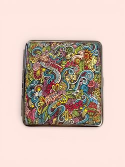 Hippie Design Business Card  / Cigarette Holder Case 