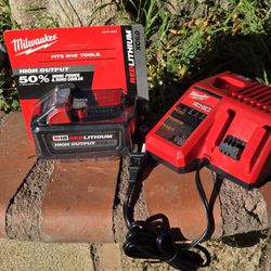 Milwaukee battery 6.0 Output➕️ Charger