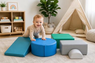 SoftScape Soft Play Climbing & Crawling Foam Shapes Set – Sensory Play Toddler Gym