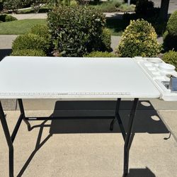 AmeriCrafters Scrapbook Table with Power Supply 52” X 24”