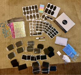 Huge Home Organization & Craft Label Lot - Chalkboard & Rhinestone Stickers