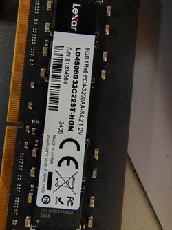 Lexar 8gb PC4-3200AA-SA2 (X2) - $50