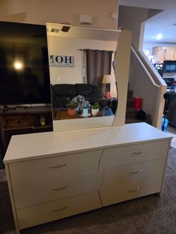 Long Dresser with Mirror