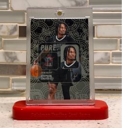 STEPHON CASTLE #PU-9 2025-26 Topps Signature Class PURE SPURS CLEAN CARD