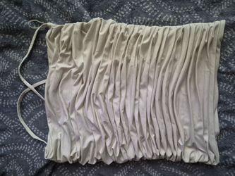 White ruffle blouse