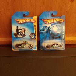 HOT WHEELS 2007 ALL STARS AND 2009 NEW MODELS MOTORCYCLES.