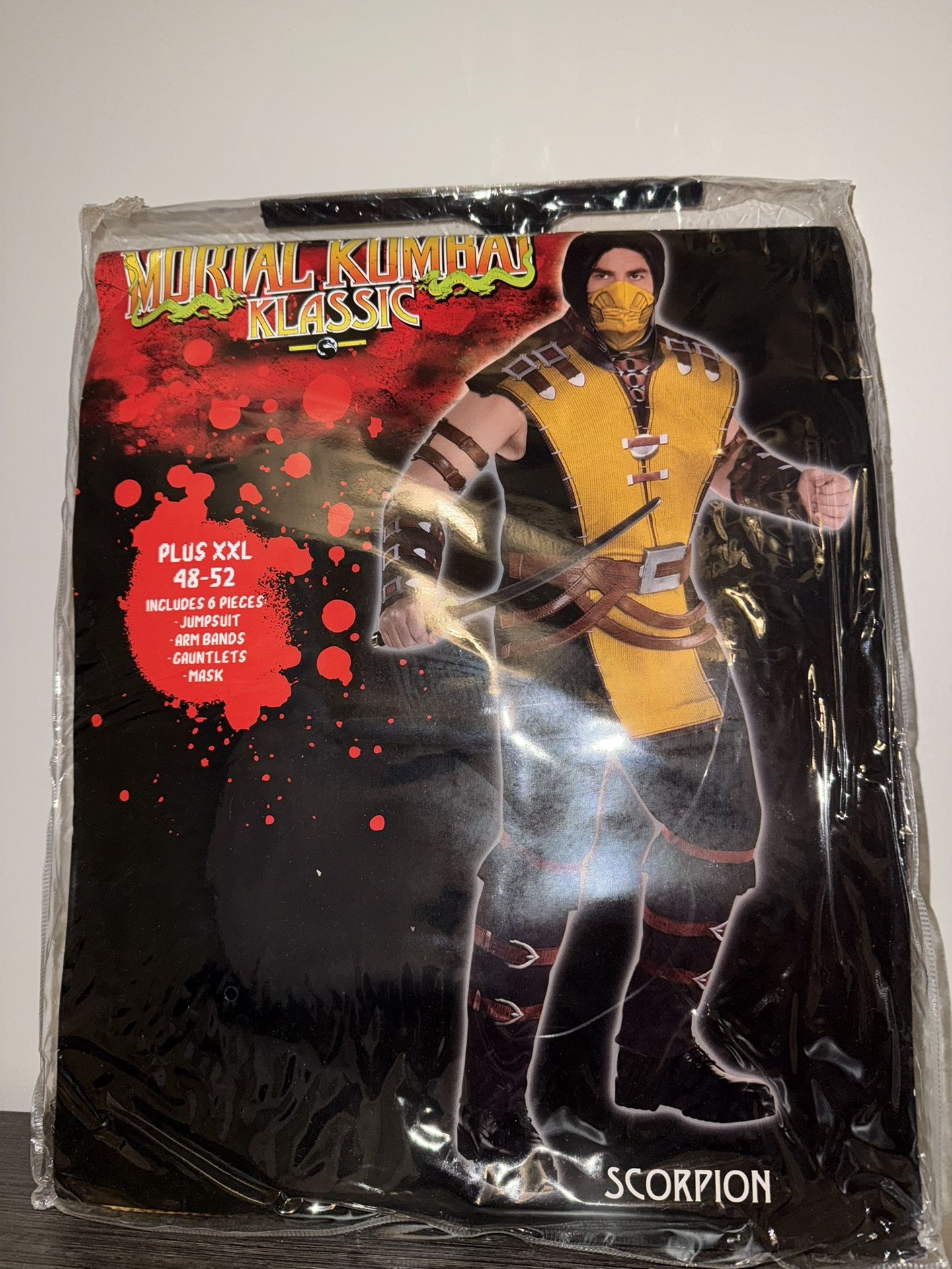 Halloween Costume (New) SCORPION MORTAL KOMBAT