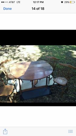 Sprague and Carleton table and 4 chairs