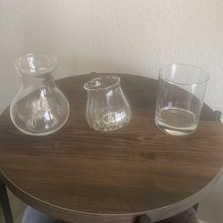 Custom Beer Glass, Custom “Tipsy” non-tipping glass, and Whiskey Glass