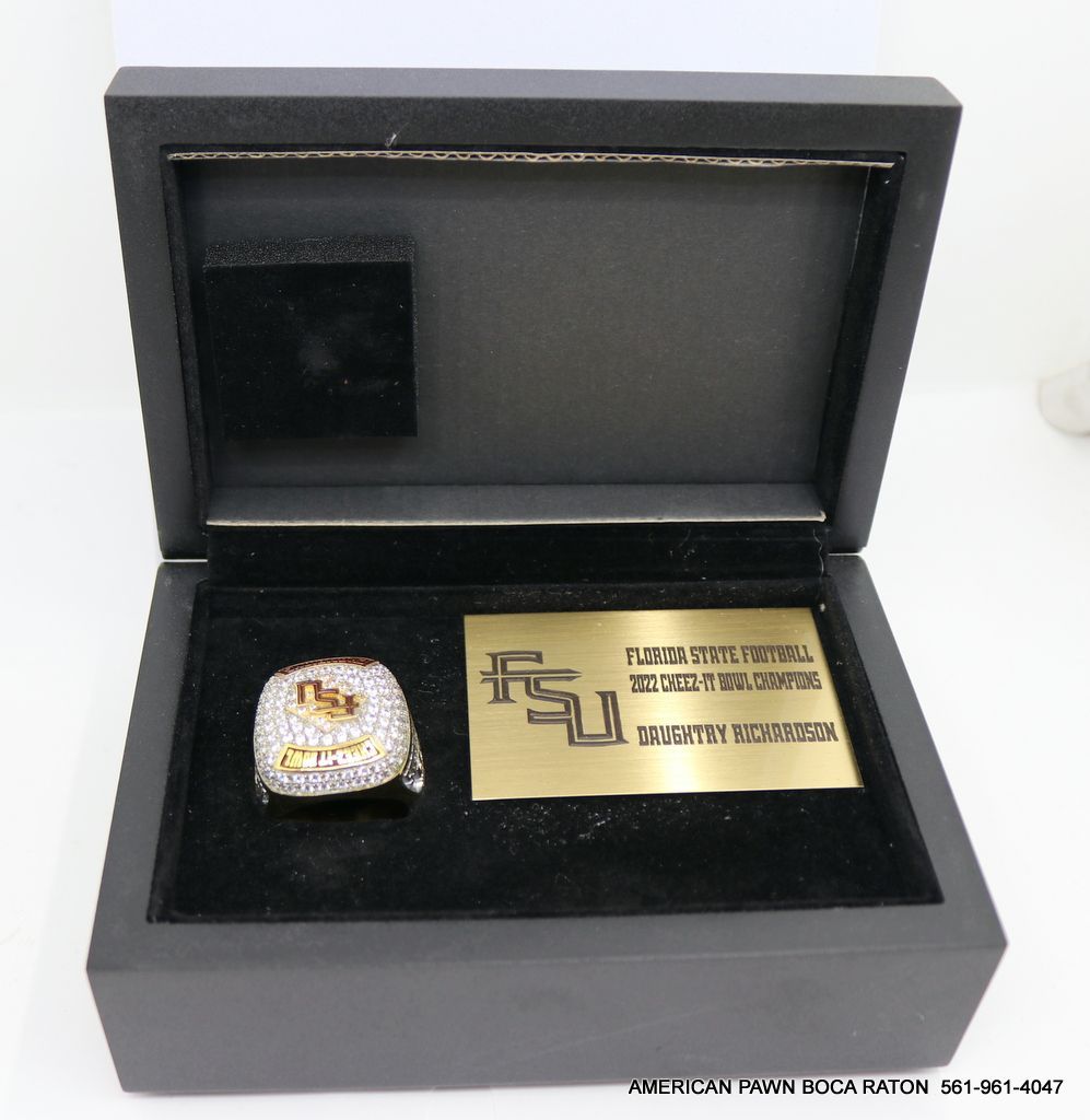 FSU football Seminoles 2022 Cheez-It Bowl state championship ring Authentic