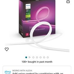Philips Hue Outdoor 7-Foot Smart LED Light Strip - White and Color Ambiance - 1 Pack - Requires Hue Bridge - Weatherproof - Control with Hue App - Wor