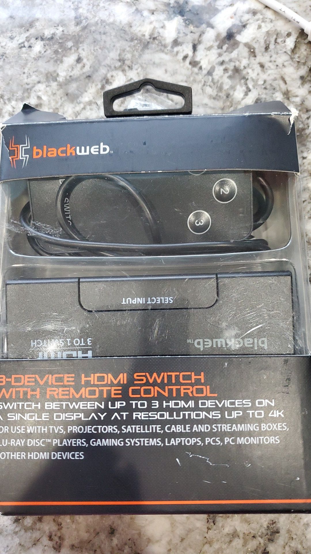 HDMI switch with remote control