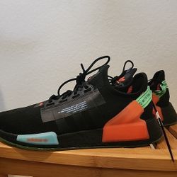 Adidas Originals NMD V2 Black Orange Carrot GX1399 Men Size 12
