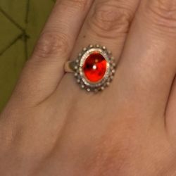 Baltic amber Ring Sterling 