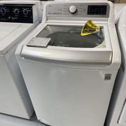 White 5.0 Cu. Ft. Smart Wi-Fi Enabled Top Load washer With TurboWash3D Technology 