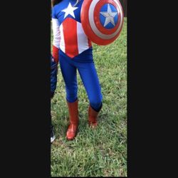 Captain America Marvel girl bodysuit Custom made