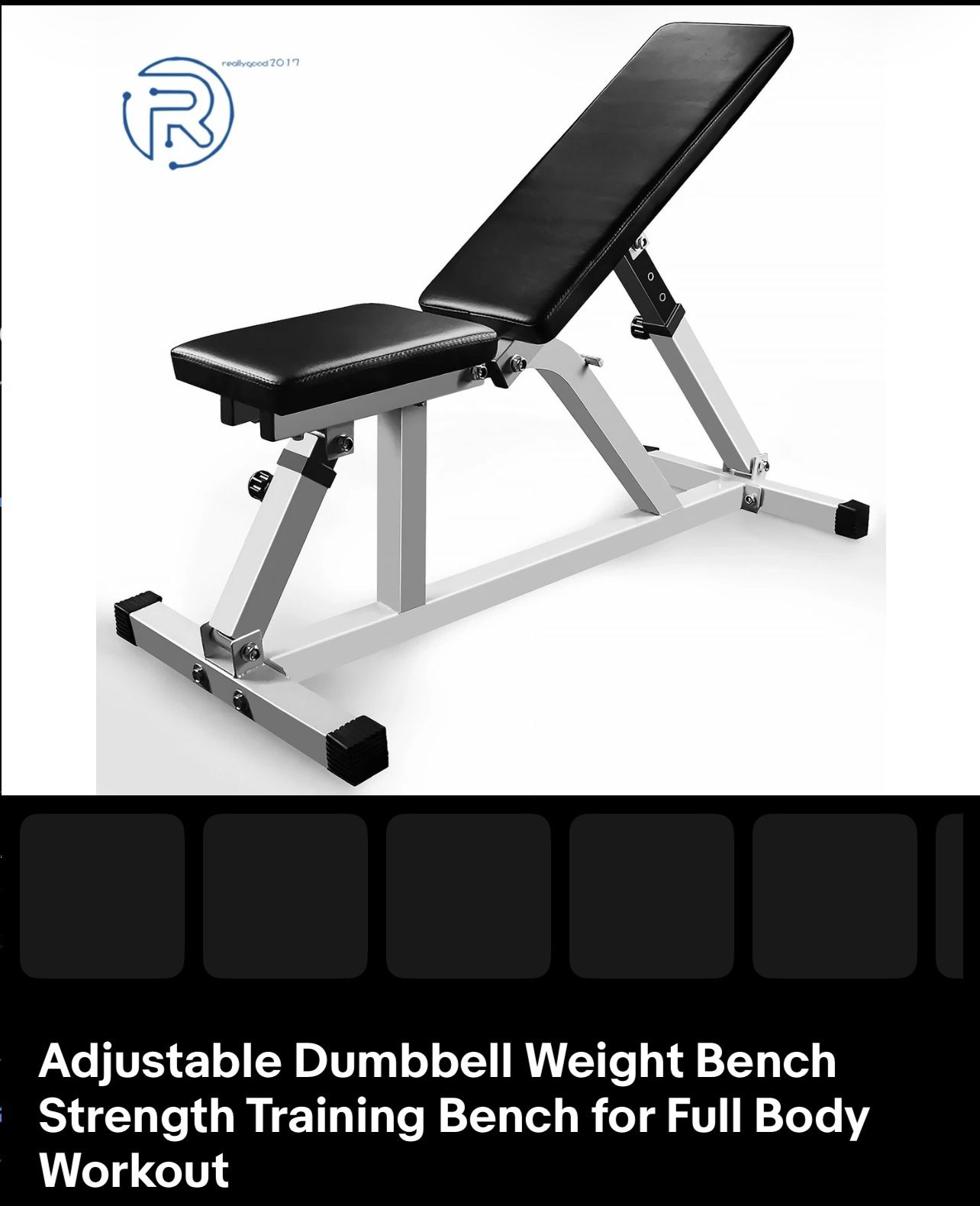 Heavy Duty Steel Adjustable Weight Bench Like New!!