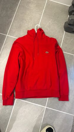 Red Lacoste hoodie