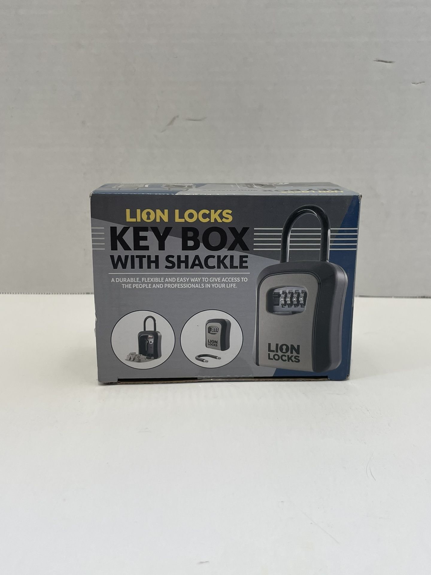 LION LOCKS Padlock With Alpha Key Storage LOCK BOX