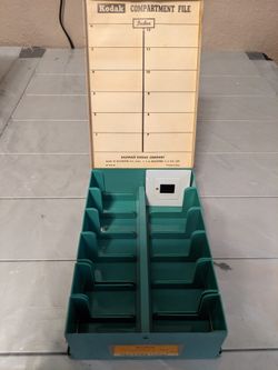 Vintage Kodak Compartment File