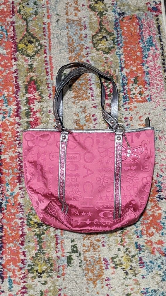 Coach Bandana Glitter Tote
