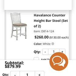 Counter height dining chairs Ashley furniture