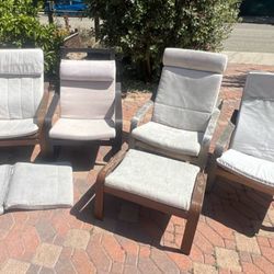 4 Outdoor Chairs + Vintage Dresser in (Great Condition)