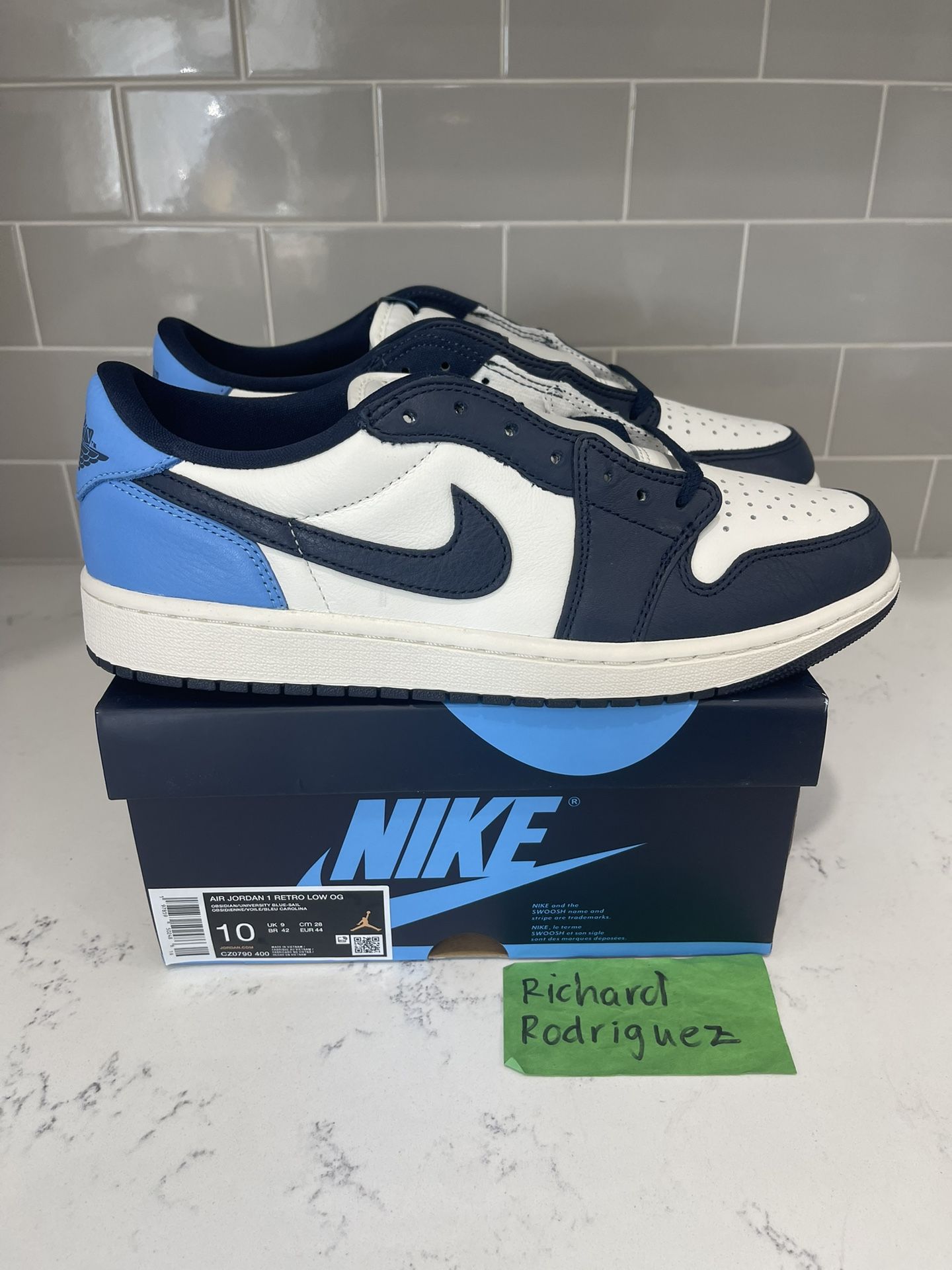 Nike Air Jordan 1 Low OG Obsidian size 10