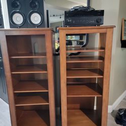 Yamaha Receiver,  Speakers & Shelves